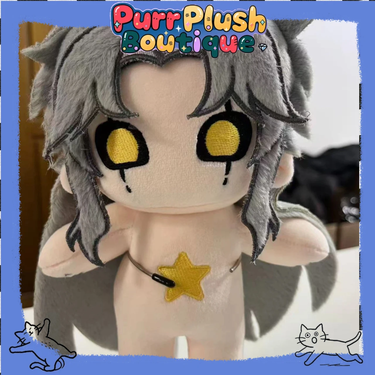 

20 см плюшевая кукла, новая аниме-игра the Freak Circus Pierrot, платье для косплея, Cotto Ndoll, скелет, игрушки для тела для детей, подарок на Рождество