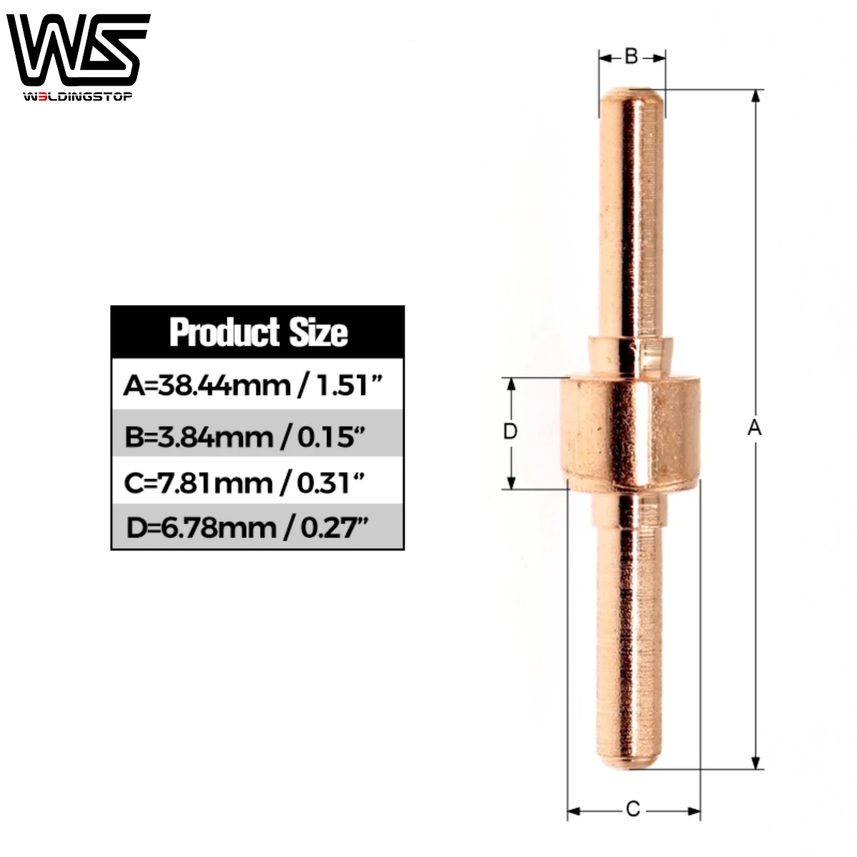 PT31 LG40 40A Extended Tip Electrodes for Plasma Cutter CUT35 CUT40 CUT45 CUT50