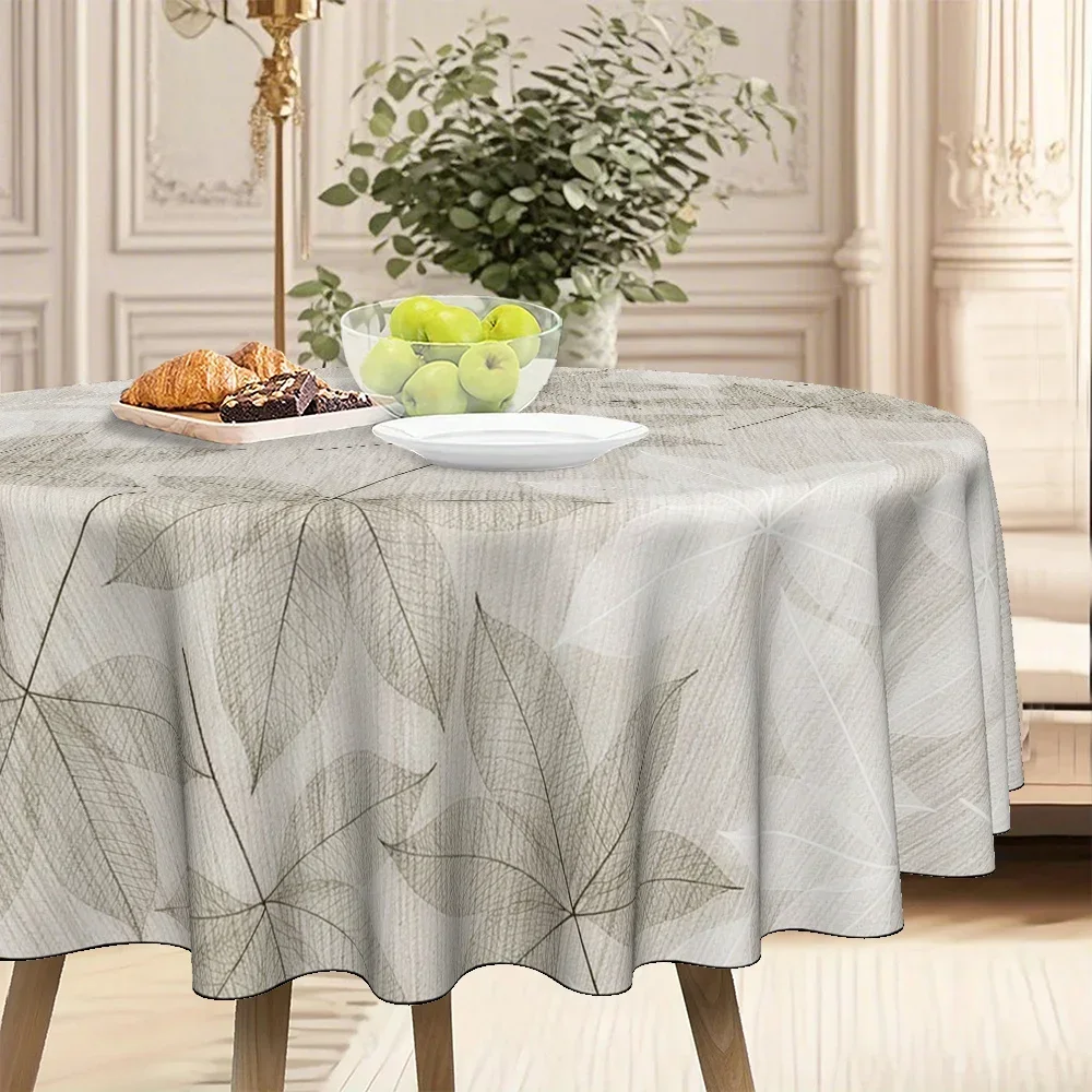 - Tablecloth in a round shape with a simple and modern Nordic style. Rectangular tablecloth for dining table. yzb