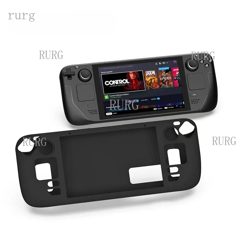 R+ Full Set of Silicone Protective Cases for Steam Deck, Anti-Slip and Shockproof Protective Cover
