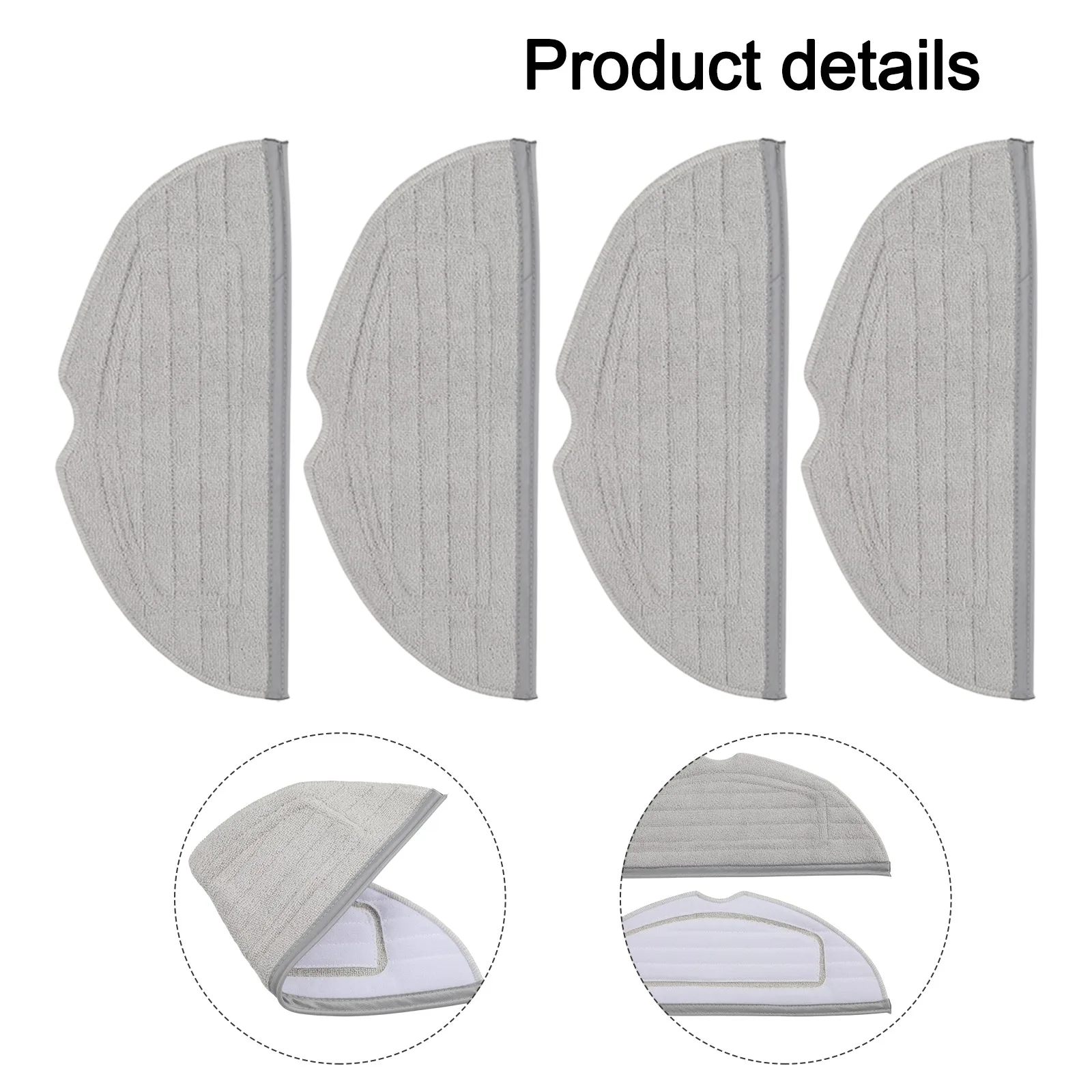 4 قطعة مجموعة قماش ممسحة من الألياف الدقيقة لـ Mova S10/S10 Plus جهاز آلي لتنظيف الأتربة ملحقات أجهزة التنظيف المنزلية #2