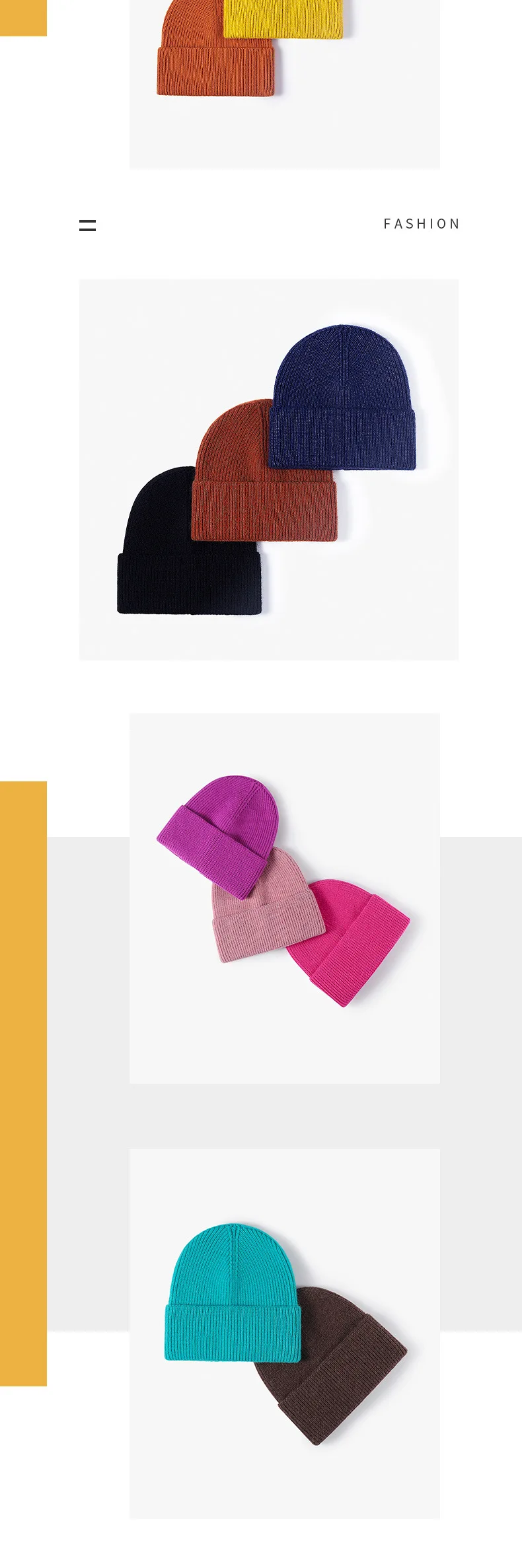 Herren- und Damenmütze ohne Krempe aus Strickwolle für Herbst und Winter im europäisch-amerikanischen Stil, großer Kopfumfang, kältebeständig, warm, verdickt. – Detail 10