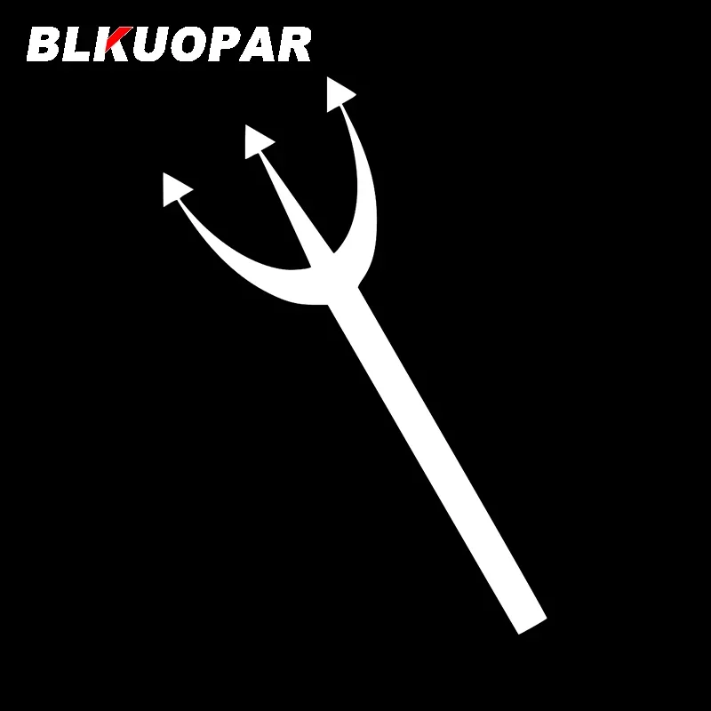 BLKUOPAR For Trident Graffiti Car Stickers Simple Scratch-Proof Decals Sunscreen Cute Graffiti Windshield Motorcycle Decor