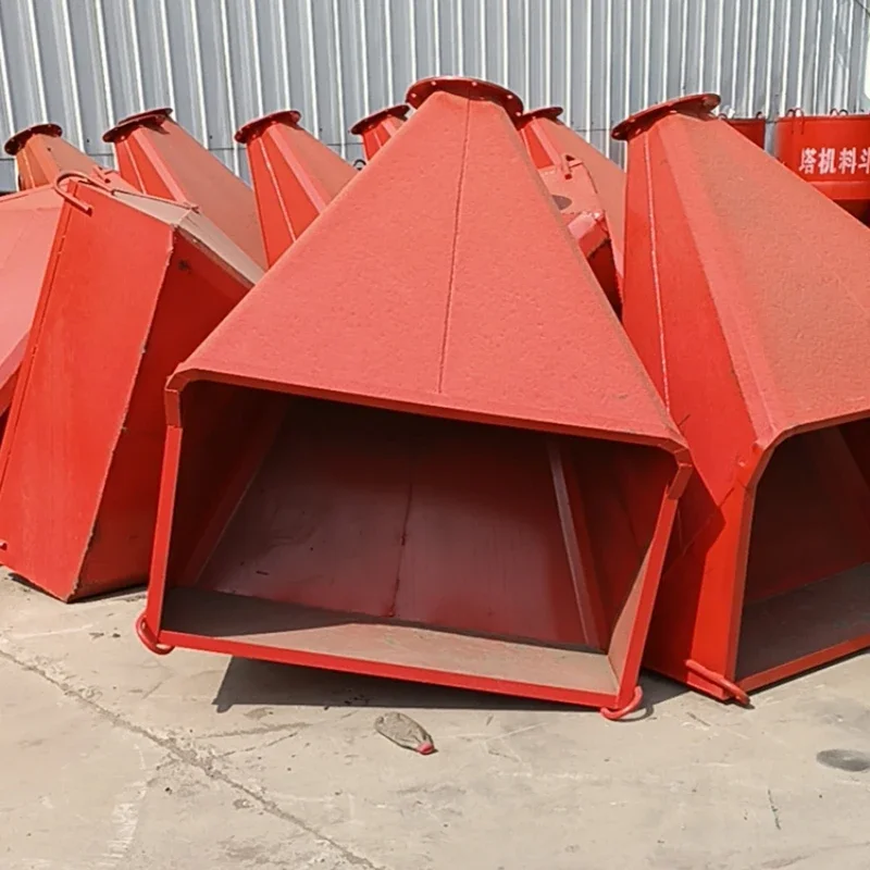 Construction  hopper concrete straight mouth oblique mouth  crane bucket construction material  ash funnel