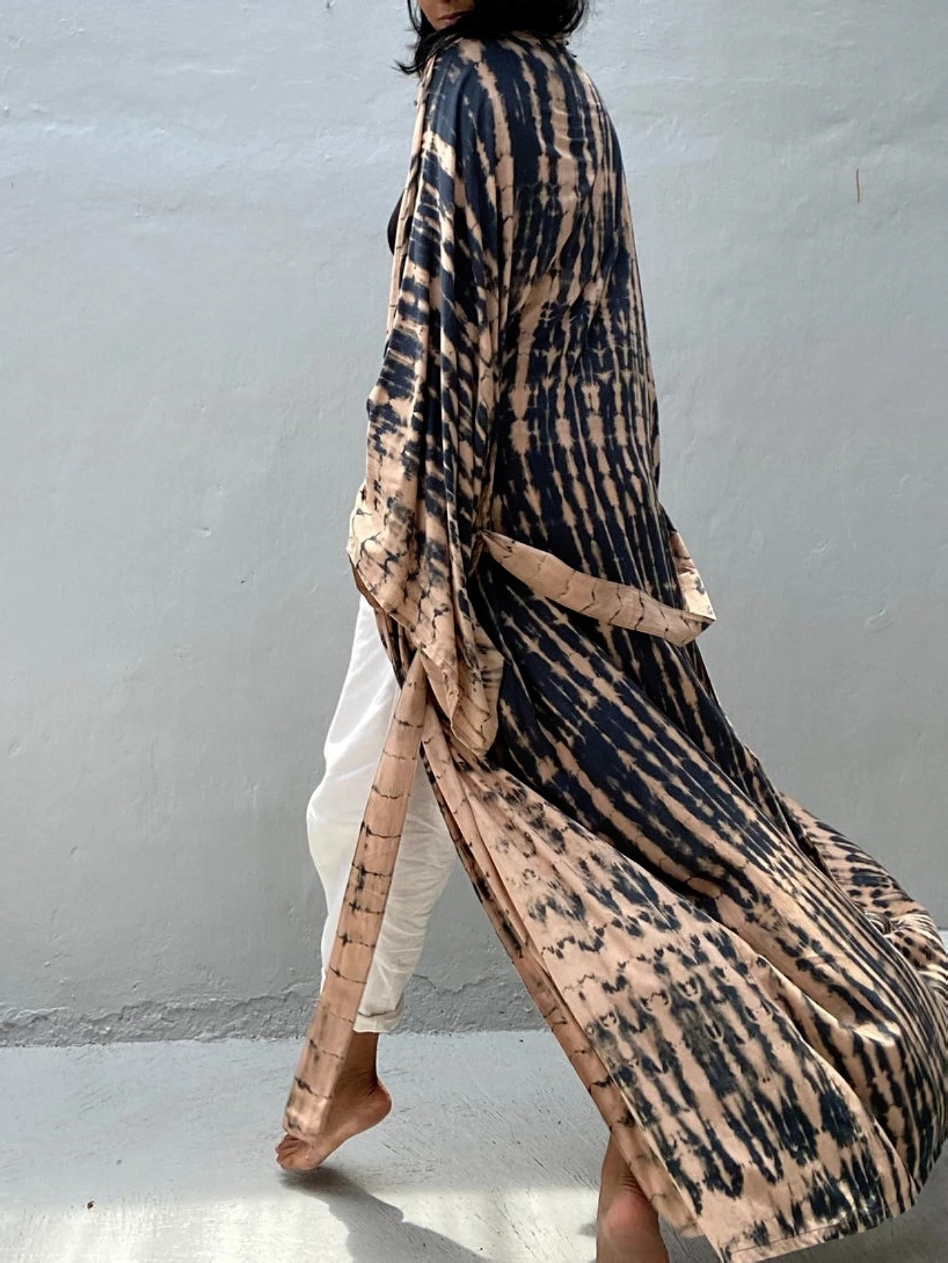 Women's Summer Kaftan Robe Cardigan Ethnic Style Printed Kimono Beach Vacation Casual Loose Large Size Cardigan Bikini Swimsuit