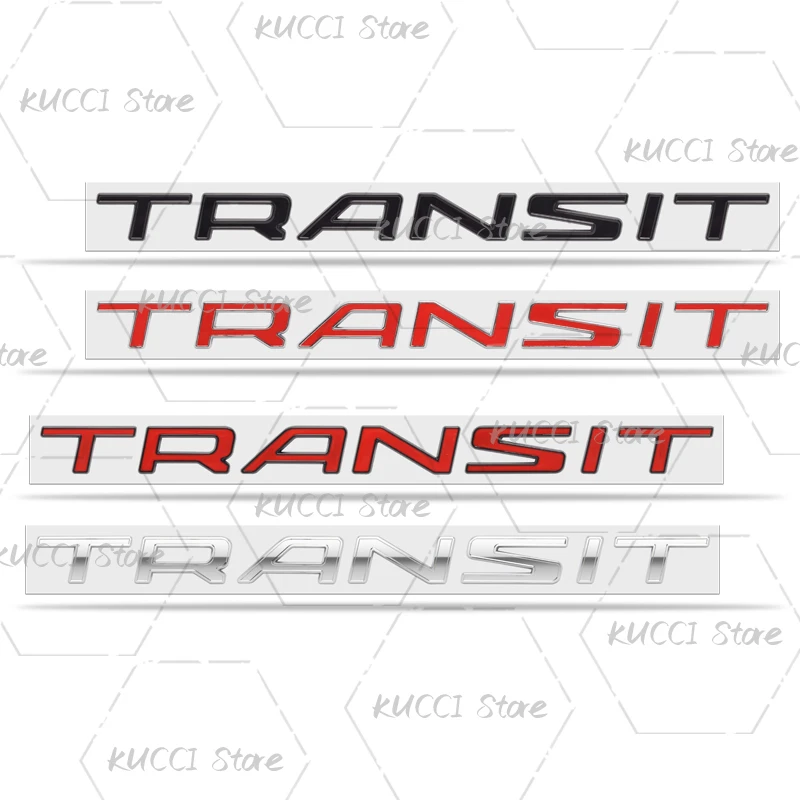 3D Car Sticker For Transit Custom Logo Lettering Tourneo Tuning Van V348 Metal Emblem Badge Decals Decorative Accessories