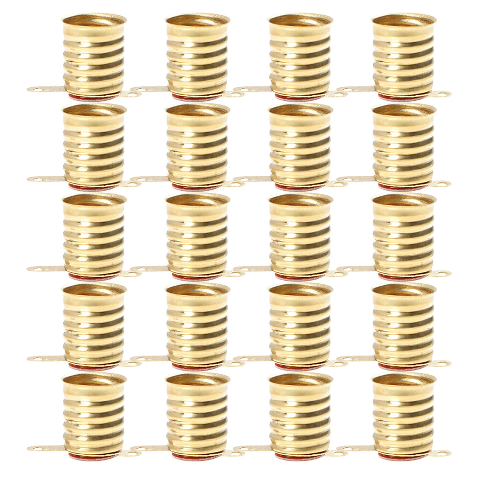 

50Pcs Lamp Base Screw Bulb Adapter Brass Socket for Electrical Test Home Experiment Accessories Mini LED