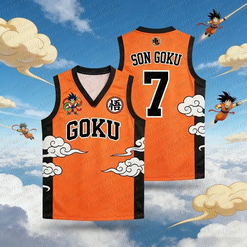 2026 Sommer Dragon Ball Goku Übergroßes Anime-Print Herren Ärmelloses T-Shirt Trainingsweste Sommer Schnelltrocknend Leichtgewicht