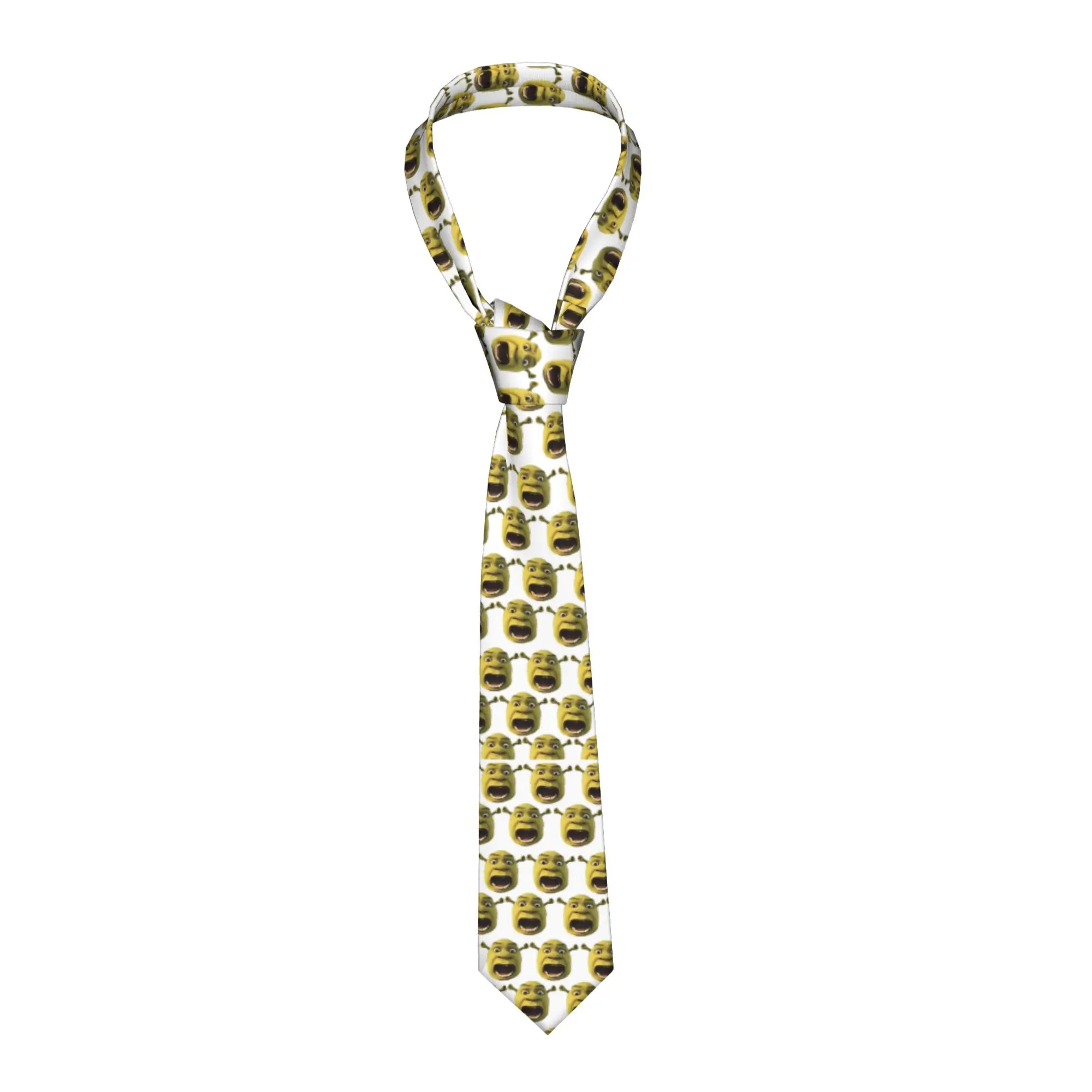 Corbata Pun mein swampf S-shreks, corbatas elegantes para hombres y mujeres, uso diario, corbata de calidad con diseño de cuello, accesorios de corbata