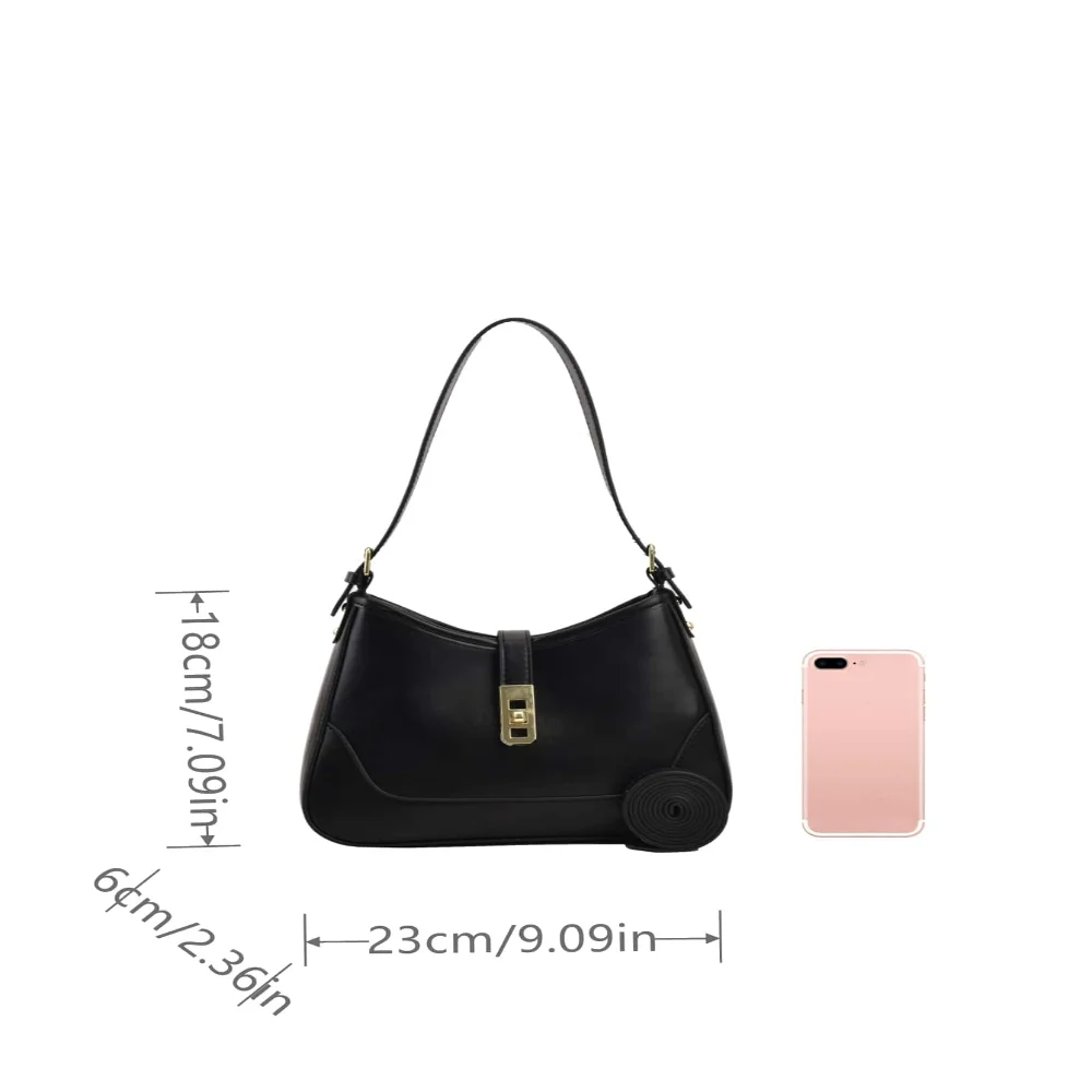 

Old Moeny, Lightweight,Business Casual Metal Decor Hobo Bag For Teen Girls Women College Students,Rookies & White-Collar Workers