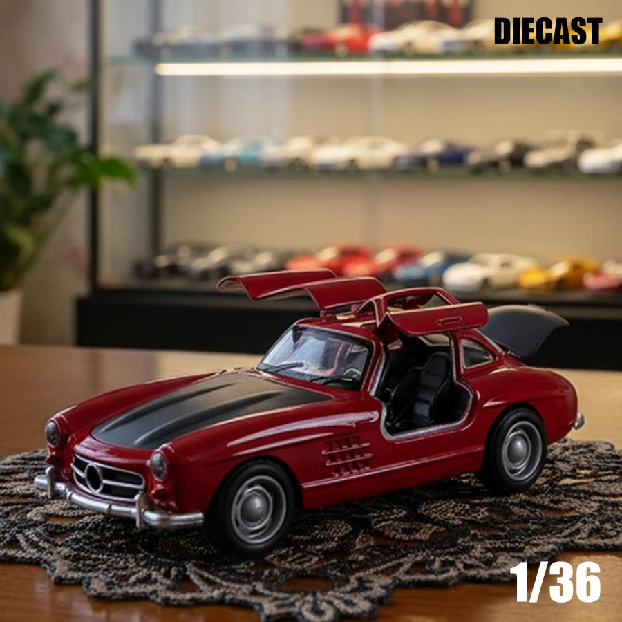 

(Гофрированный картонный короб) Масштаб 1/36, трехдверный игрушечный автомобиль в стиле ретро-серии, мощная пружина, металлический корпус, игрушка, лучший подарок.