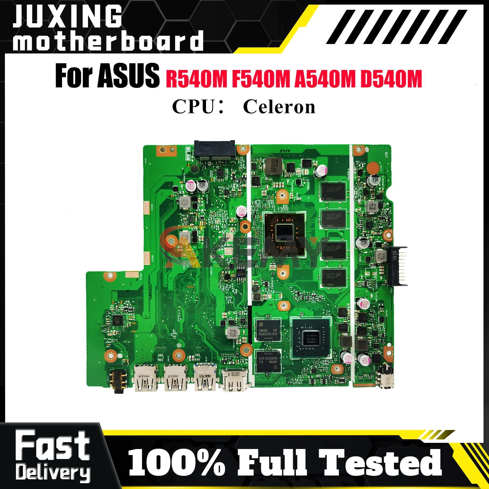 

X540MB Laptop Motherboard For ASUS VivoBook X540MAS X540MB A540M F540M X540MAR R540M D540M X540M Mainboard With Celeron CPU stk