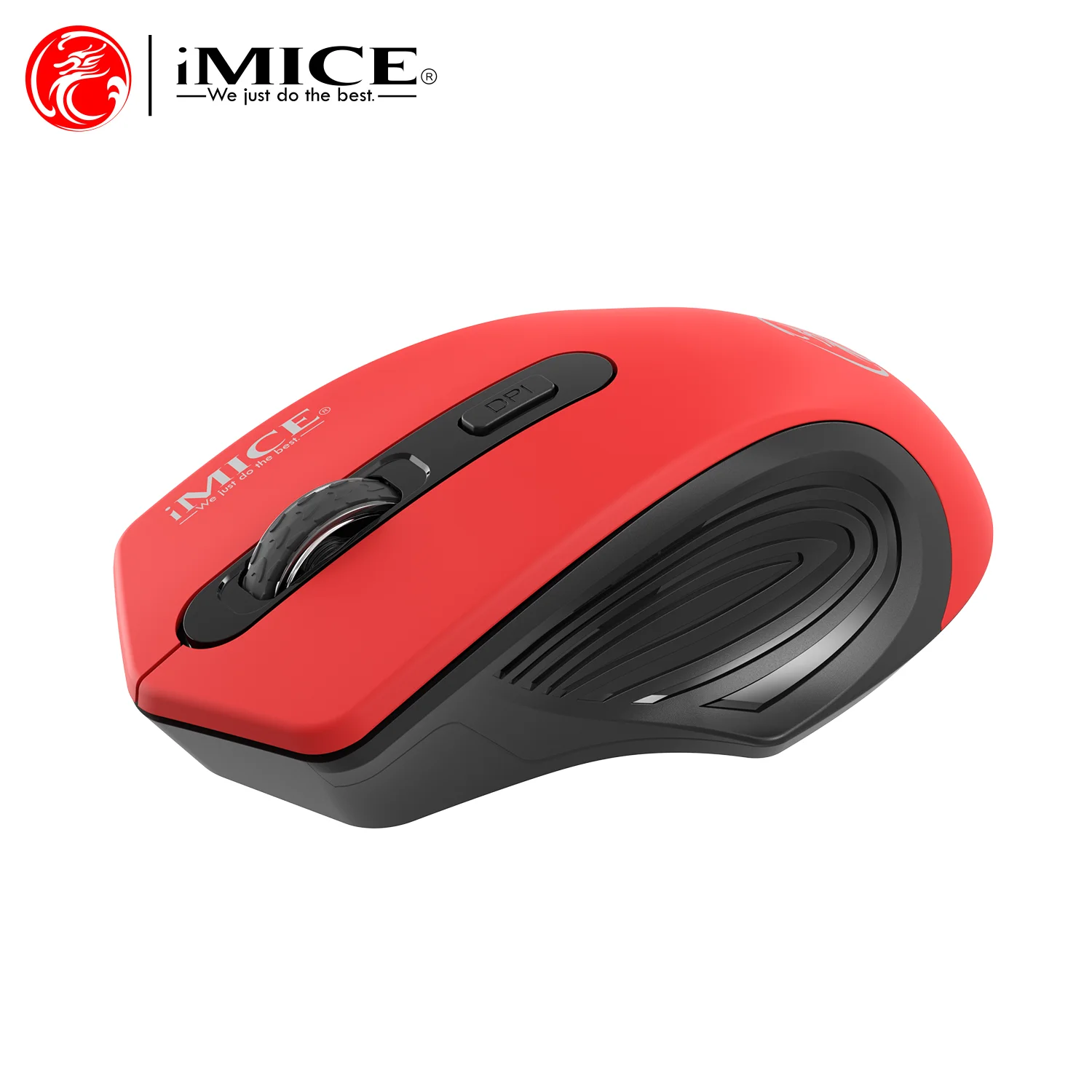 Silent Wireless Mouse 2.4G USB | Battery-Powered Optical Tracking | with USB Receiver | Ergonomic for Business Office | Laptop