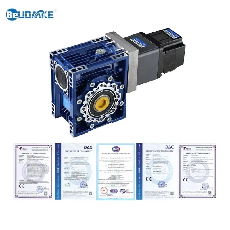 

BeUDMKE Small 42MM-130MM Flange Brushless Dc Motor with Worm Gearbox 13N.m-230N.M DC Worm Gear Speed Reducer for