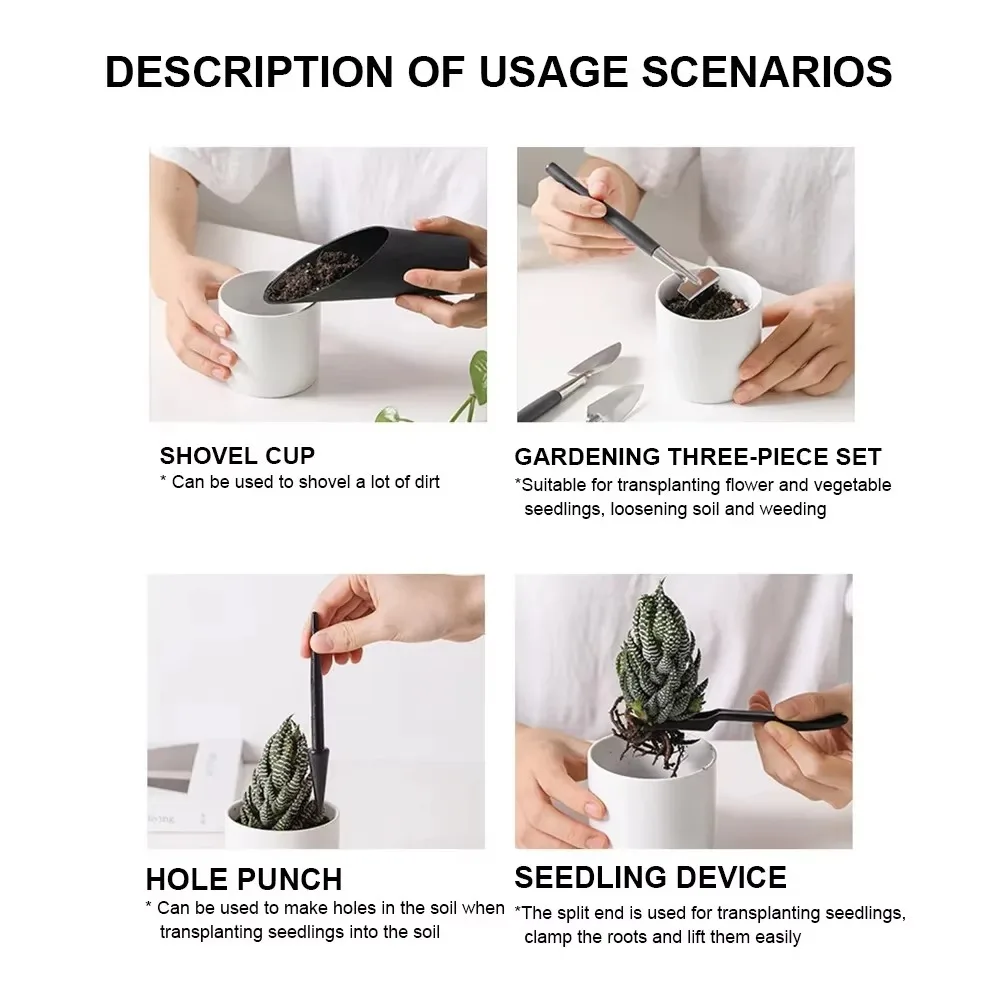 5/8/13pcs New Mini Seedling Tool Grow Flowers Miniature Succulent Plant Tool Transplanting Plant Accessories Plant