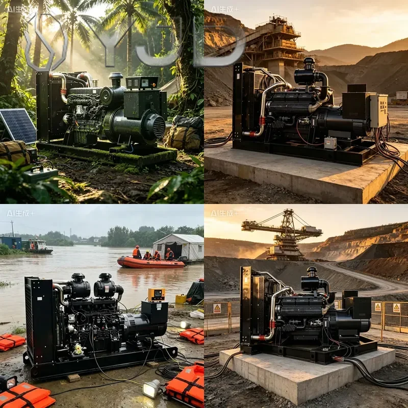 YJD China Manufacture Dongchai FD-D50 800KW 1000kva Open Frame Silent Diesel Generator Set 480V Auto Start ATS 50/60Hz