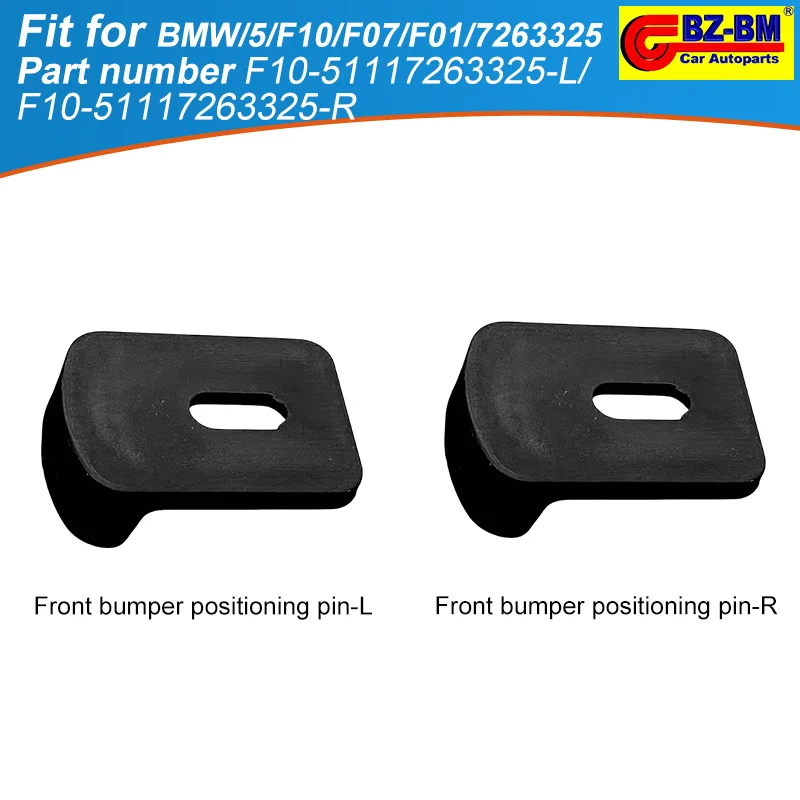 Auto Front Bumper Guide Support for BMW 5 F10 F07 F01 Front Bumper Locating Pin 51117263325