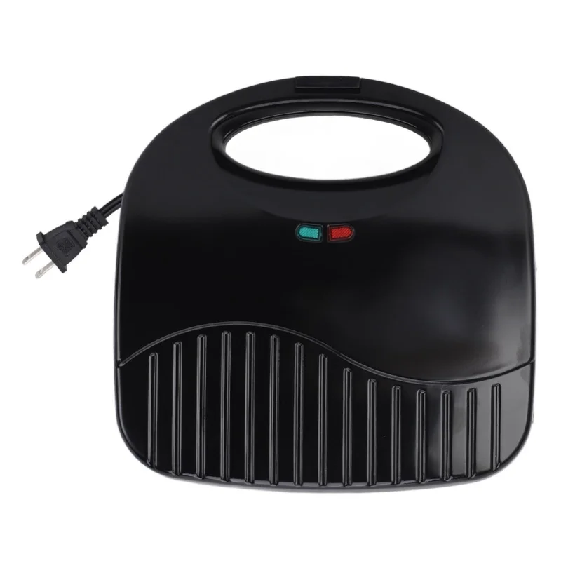 

750W Double-Sided Waffle Iron Sandwich Maker With Adjustable Temperature Anti-Stick Plates And Handle For Kitchen Appliance