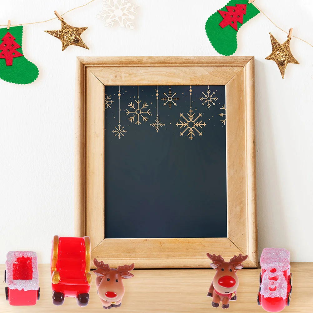 

6Pcs Resin Landscape Decor Different Shapes Ideal Gifts for Home Office Party Resin Christmas Decors Miniature Landscape