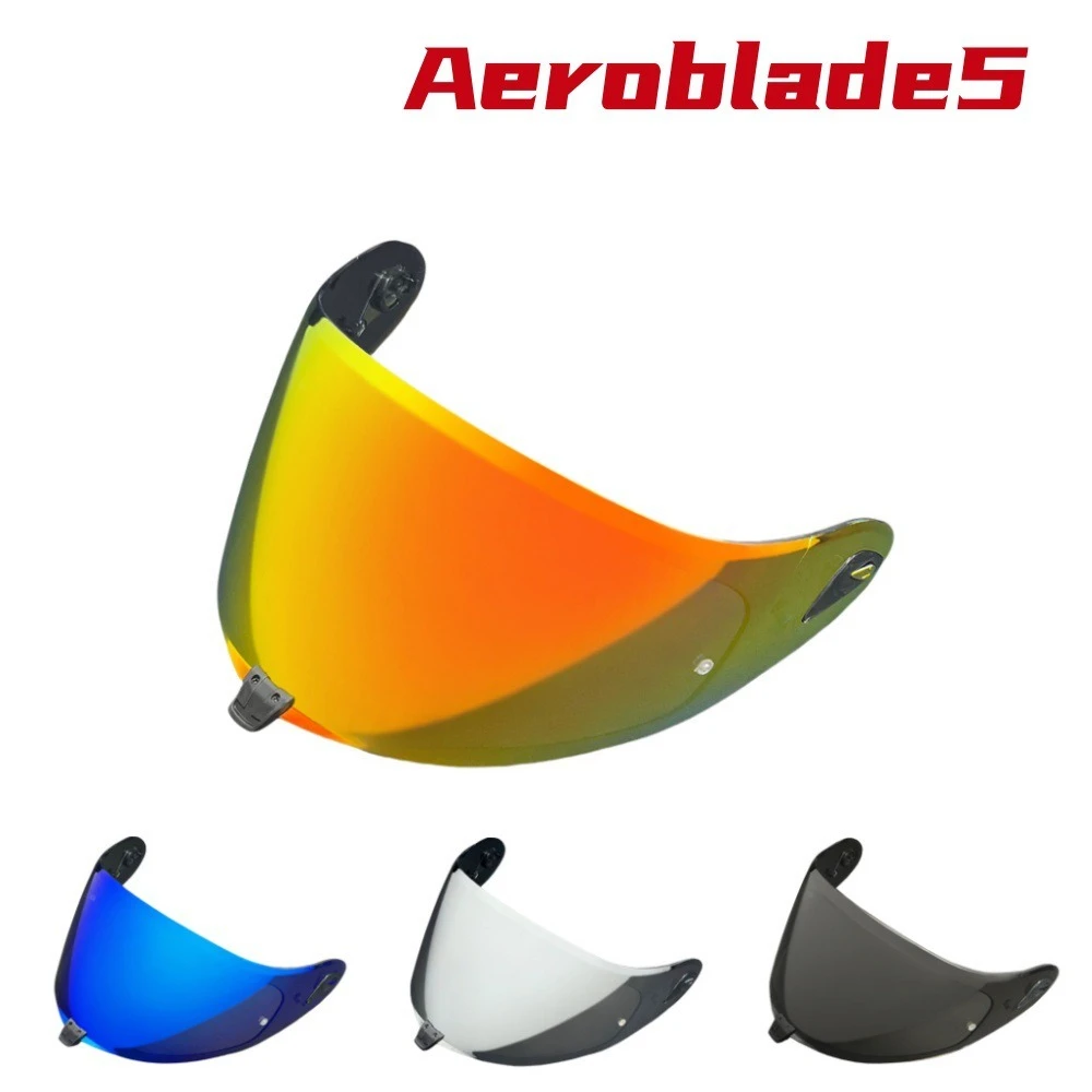 Electroplated UV‑Protection Helmet Replacement Lens, Visor Accessory for Aeroblade5/6 Air Knife 5/6 F17 Motorcycle Helmet