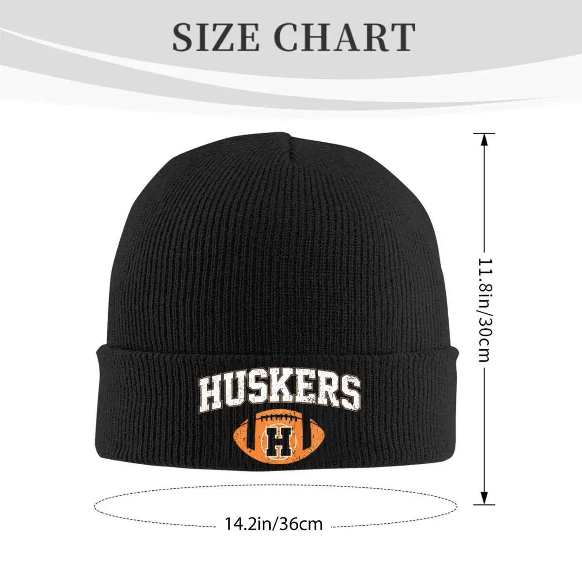 Haddonfield Huskers Football  Myers Knit Hat Beanie Autumn Winter Hat Warm Acrylic Casual Horror Movie Caps Men Women