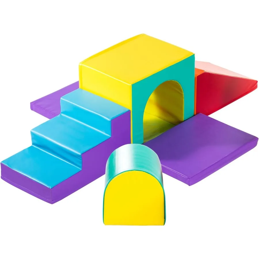 

Игрушки для скалолазания для малышей — мягкий игровой набор для — пенопластовые блоки для скалолазания — безопасное мягкое спортивное оборудование — отлично подходит для всех возрастов