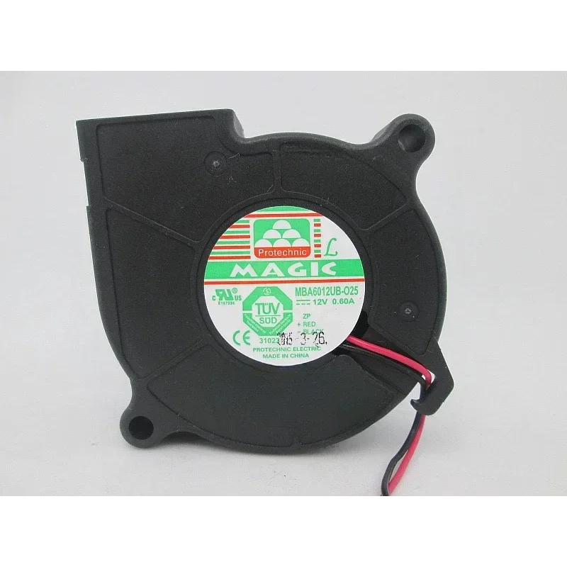 Magic MBA6012UB-O25 DC 12V 0.60A 2-Wire Server Cooling Fan