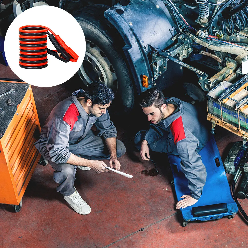 1Pcs Heavy Duty Car Battery Jumper Cable Max Current Copper Clamps Thickened Power Wire for Suv Truck Compact Car