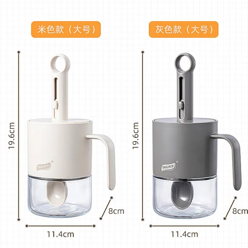 Récipient à sel durable avec joint hermétique, fraîcheur longue durée, matériau en verre, facile à nettoyer