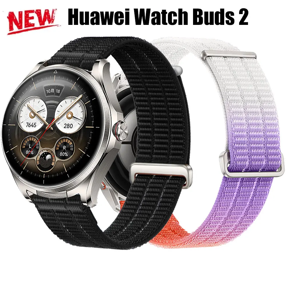 Correa de nailon para Huawei Watch Buds 2/GT Runner, Correa para reloj inteligente Huawei Watch GT Runner 2/GT 6pro, Correa de 46mm, Correa de 22mm