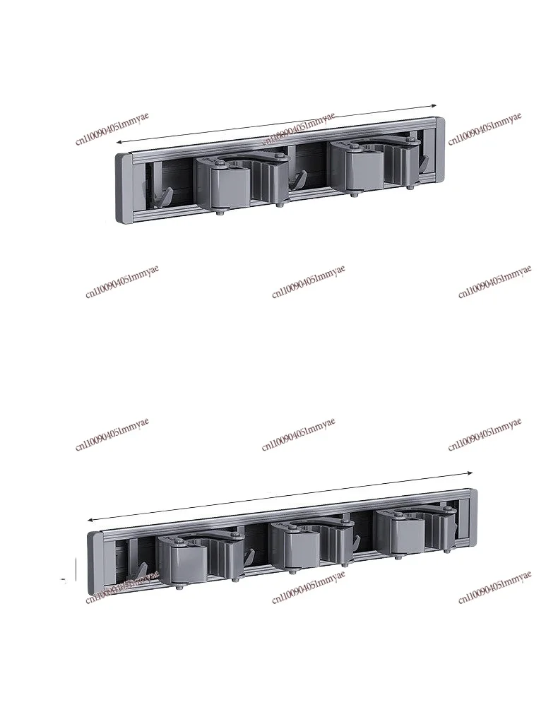 Mop Wall Clip Moving Hook Free Punching Bathroom Toilet Storage Artifact Wall Broom Fixture
