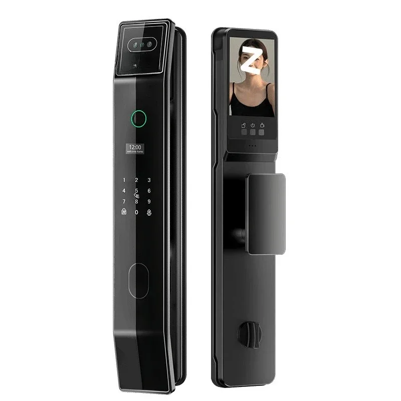 Automatisches Fingerabdruckschloss zur Gesichtserkennung, visuelles Katzenauge, Heimschloss, intelligente Diebstahlsicherung der Tür, elektronisches Passwortschloss