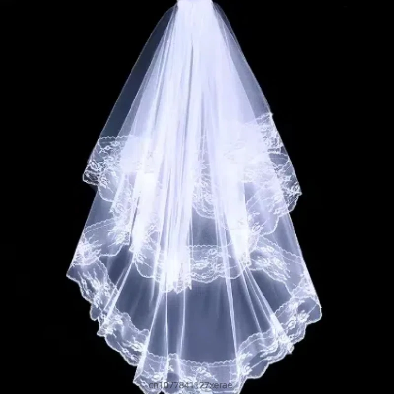 Modern Dance Headdress, European and American Halloween Dance Headdress, Black Short Style Photo Prop, Lace, Black Large Lace