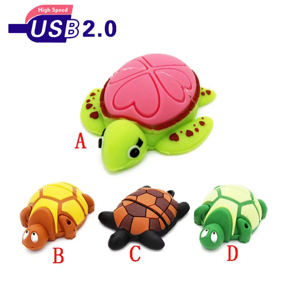 

SHANDIAN мультфильм черепаха USB флэш-накопитель черепаха флэш-накопитель морская черепаха 64 ГБ 32 ГБ 16 ГБ 8 ГБ 4 ГБ флэш-накопитель подарок на день рождения