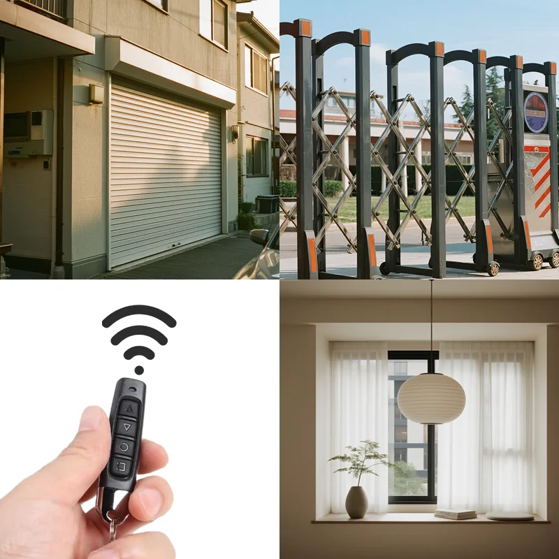 433 mhz remote control RF Clone Copy Remote Control Garage Gate Door Opener Remote Key Duplicator for Home Safety