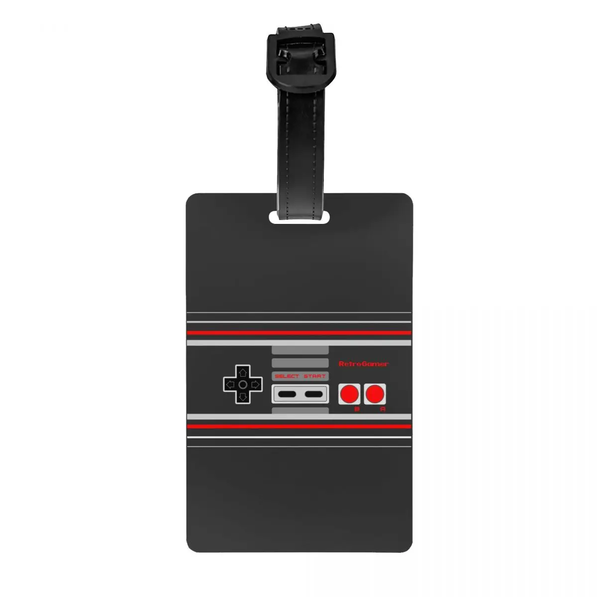 

Retro Gamer Controller Luggage Tag Custom Video Game Gaming Gamepad Baggage Tags Privacy Cover ID Label