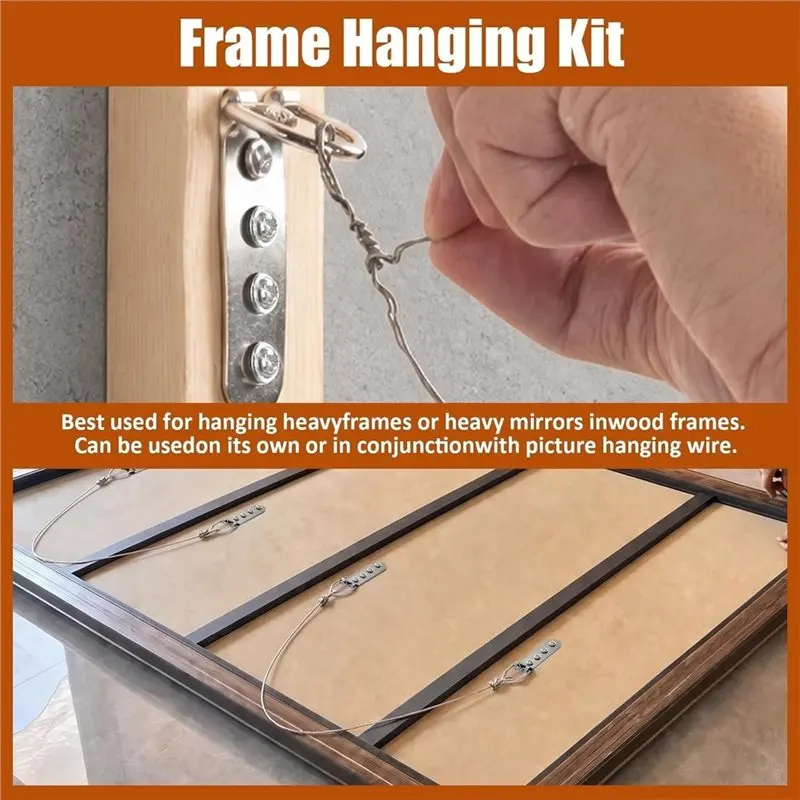 AT19-For Heavy Duty For Frames Picture Hanging Hooksd Hooks- 50Pcs D Ring Hangers For Mirrors, Canvas Art,Wall Mount