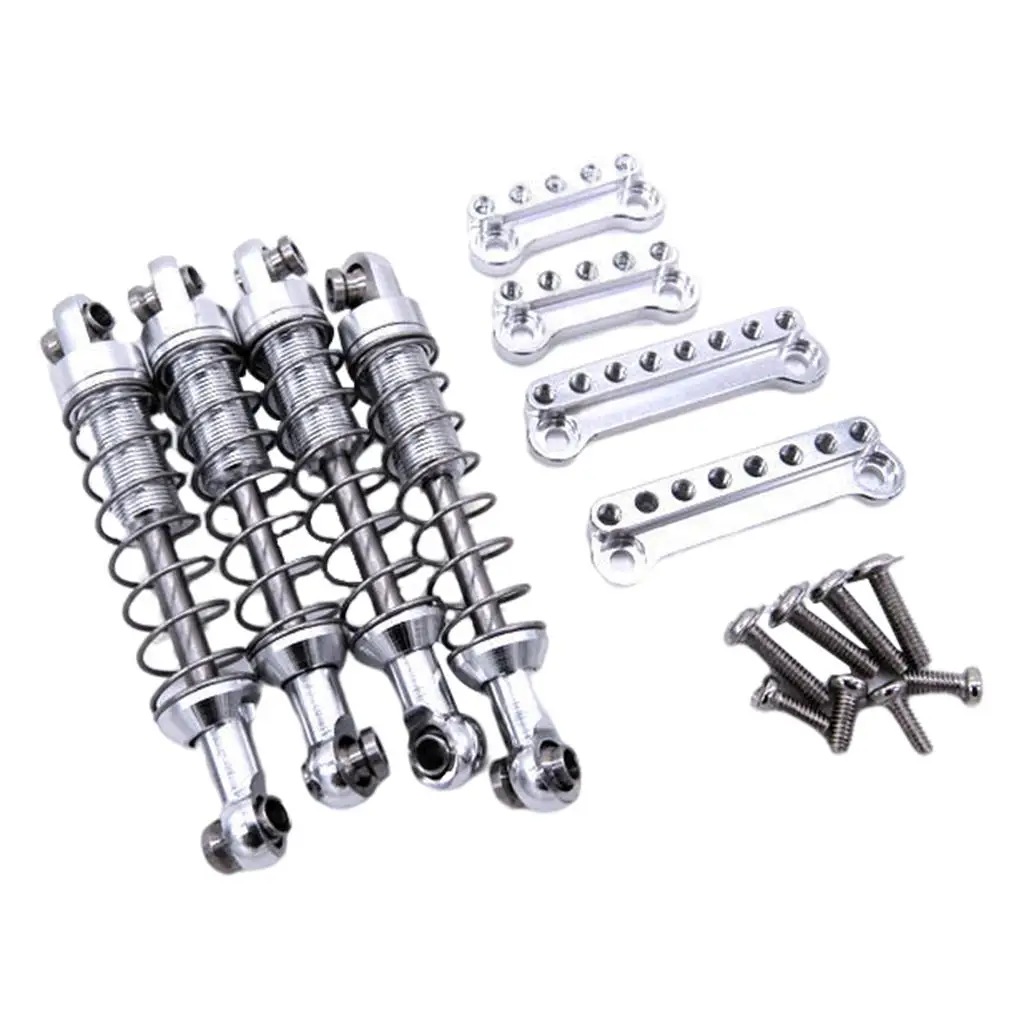 4Piece RC Shock Absorber Spring Damper Suspension for MN D90 D91 D99S RC Car