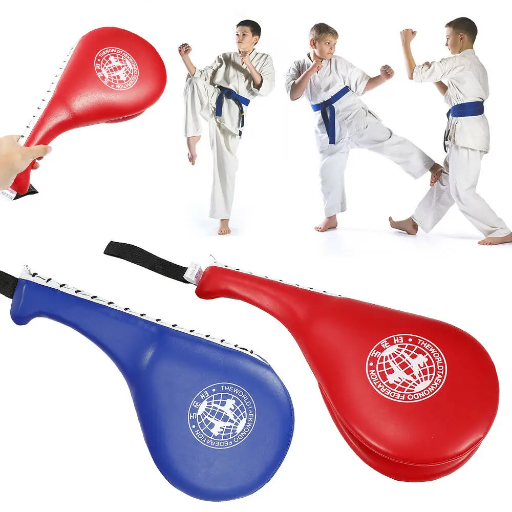 Almohadilla de patadas de Taekwondo para niños, objetivo de entrenamiento de Karate, boxeo, práctica de cuero, equipo de seguridad