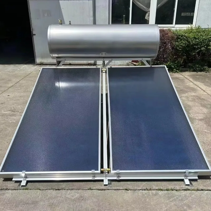 

[Hot Sale] Commercial Household Swimming Pool Garage Pressurized Solar Water Heater 300L Flat Plate Stainless Steel