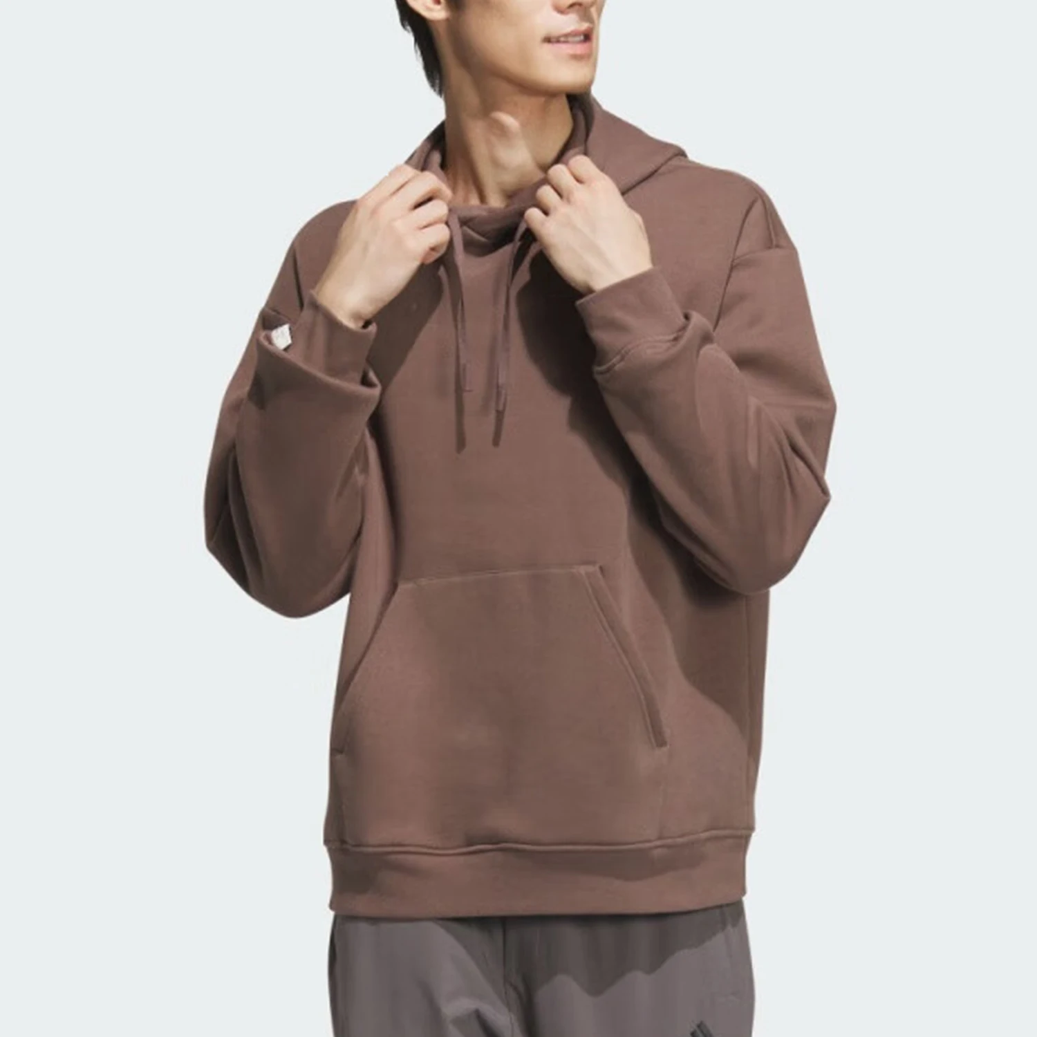 Adidas genuine new men's and women's thick velvet sports and leisure pullover JM9077