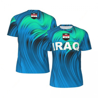 Iraq Football T-shirt For Men New Design 3d Printed T Shirt Summer Sports Running Fitness Tees Street Casual Short Sleeves Tops