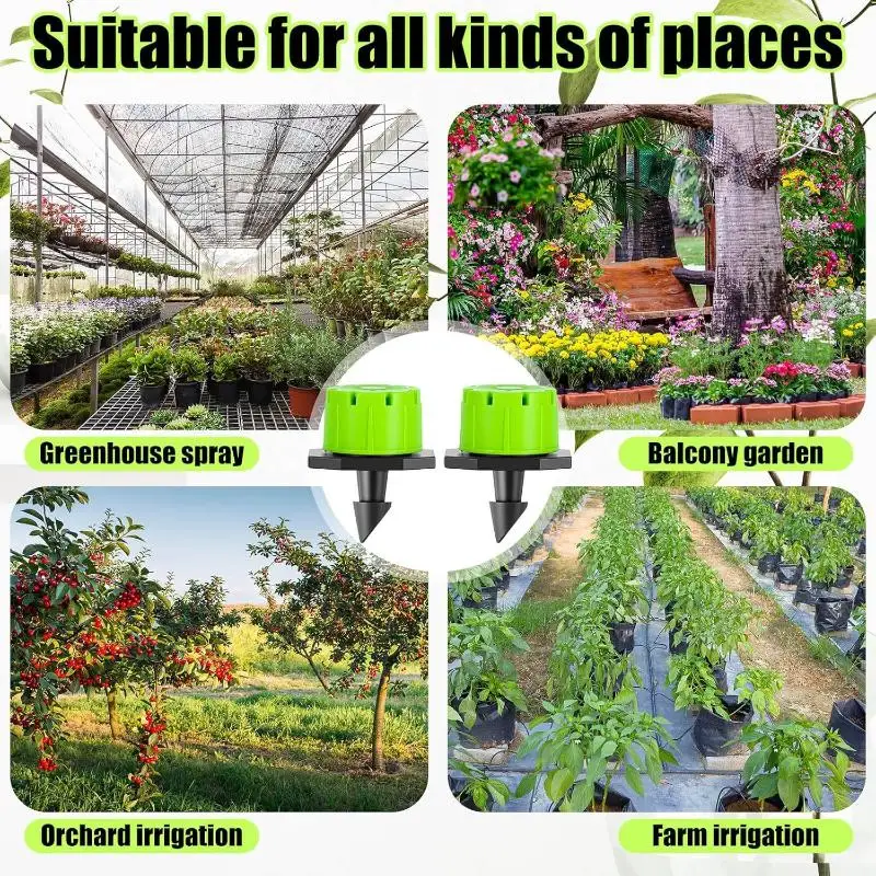 Gardening Water Dropper 10/100Pcs Adjustable 8-Hole Little Red Riding Hood for Home Potted Plant Care