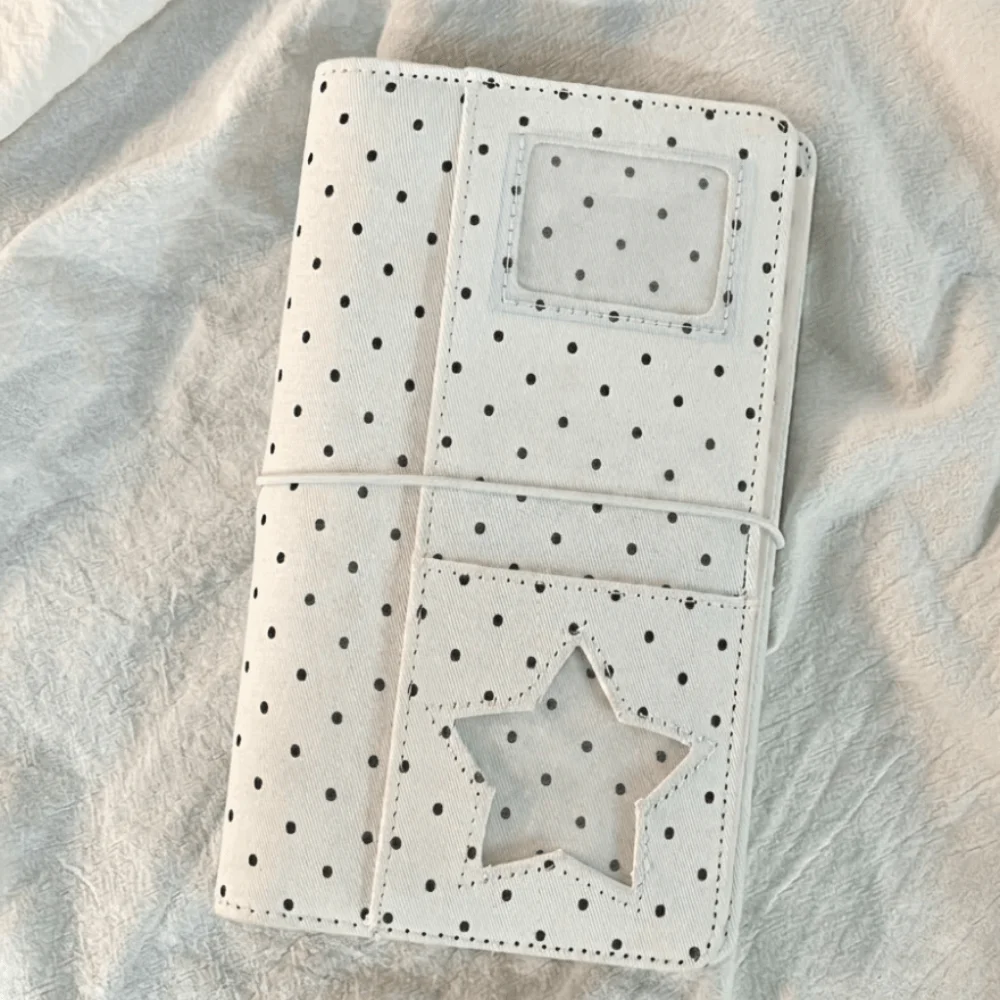 Polka Dot Hand Account Cover Shell Simple Twill Texture Binder Notebook Cover Shell Cloth Binder 6-Hole
