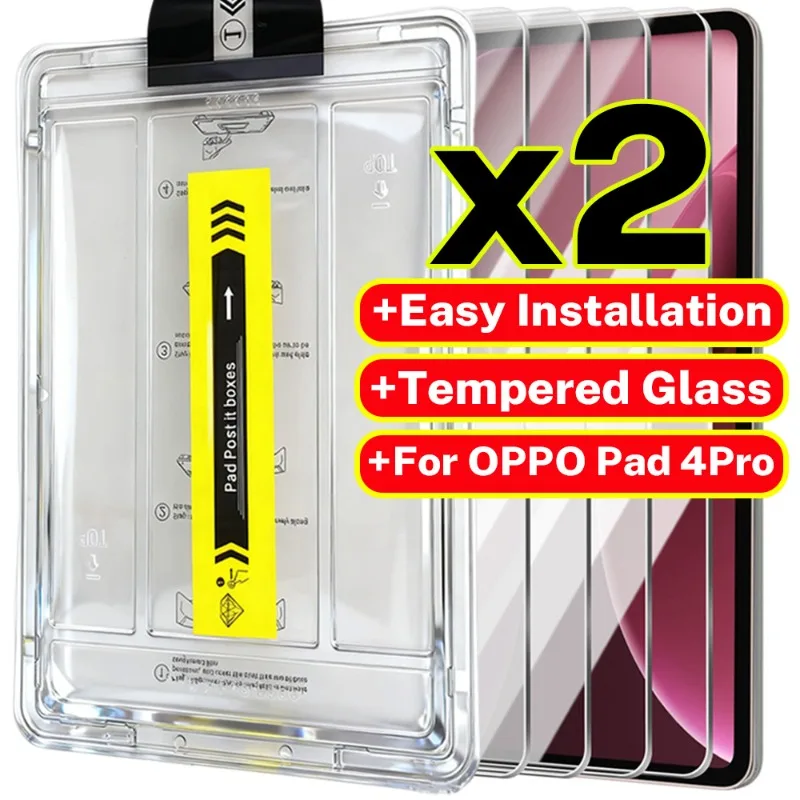 

Screen Protector Easy Installation for OPPO Pad 4 Pro 13.2inch 2025 Tempered Glass Hardness Protective Films for OPPO Pad4 Pro