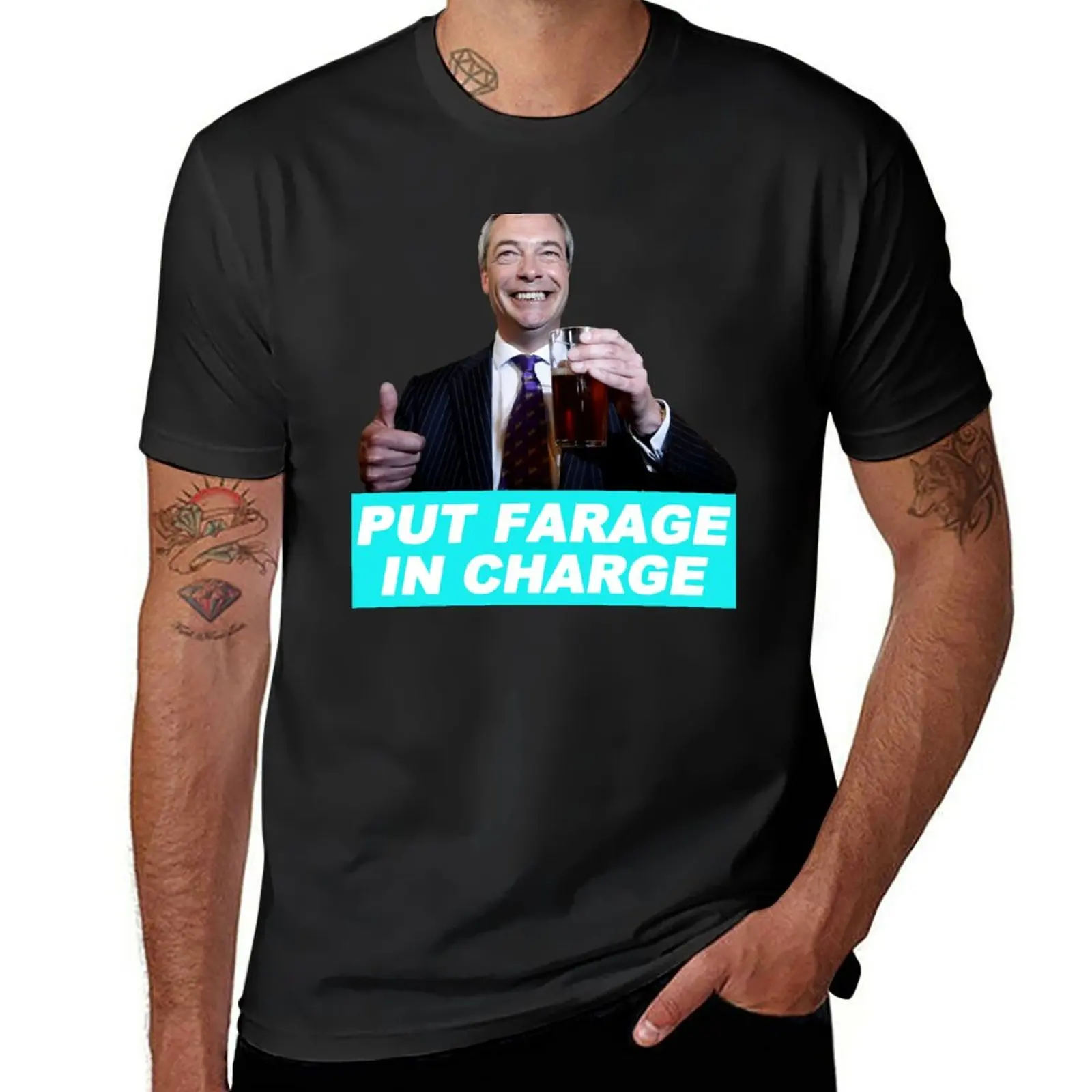 New Nigel Farage Brexit T-Shirt Oversized t-shirt plus size t shirts t shirts for men pack