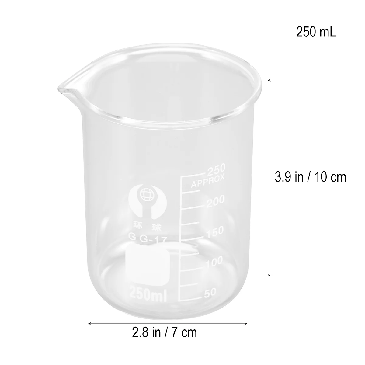 실험실용 에폭시 안경 키트, 과학 플라스크, 비커 컵, 전자 레인지, 미스 졸업, 50 ml