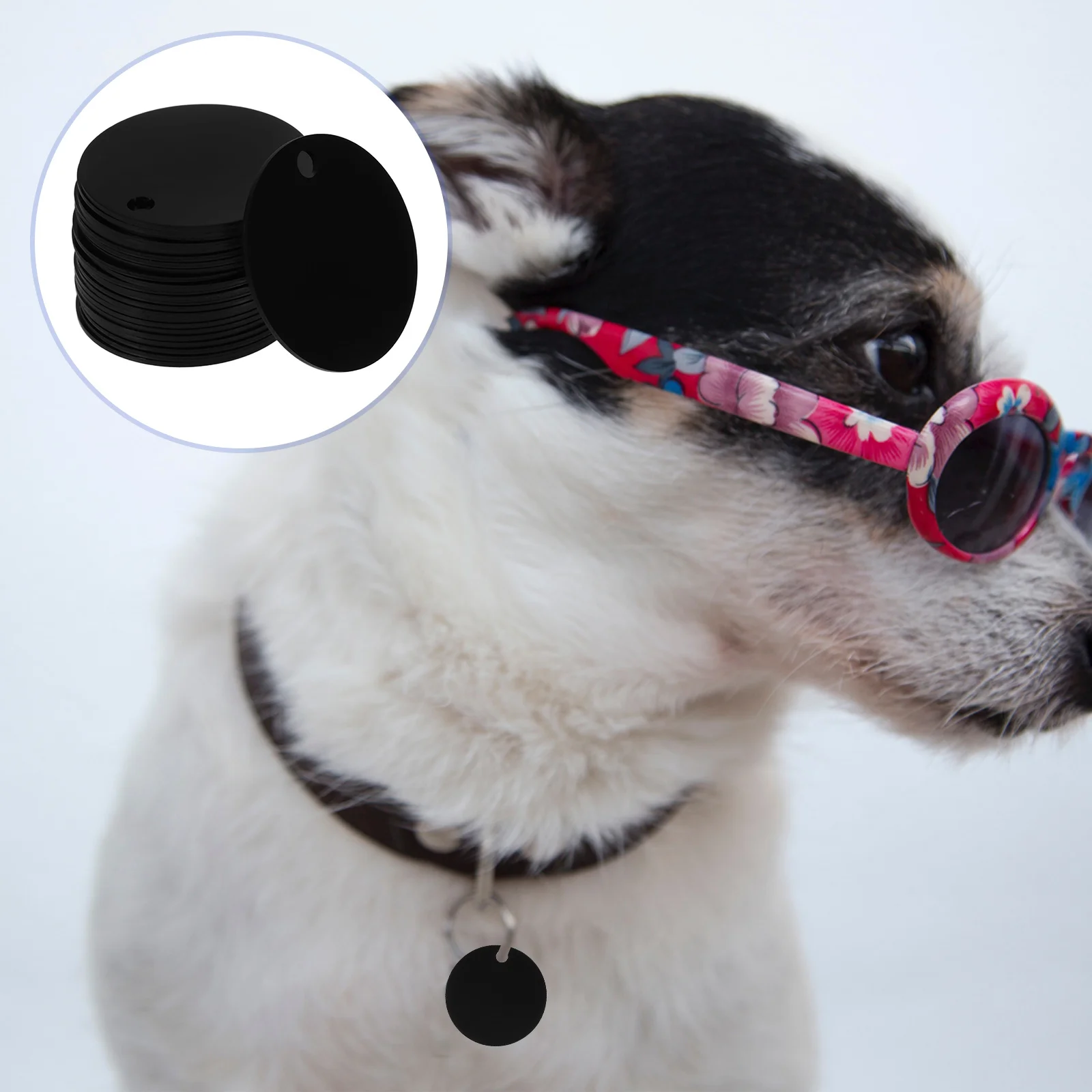 

Round Label Pendant Cat Tags Blank Dog Copper Jewelry Making Supplies Badge Stamping Aluminum Key Ring Blanks Bracelet for