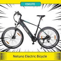 ESKUTE Netuno Electric Bicycle Bike 250W Rear-hub Motor 14.5Ah Battery for 65 Miles Range 15miles/h Max Speed Adult Urban E-Bike