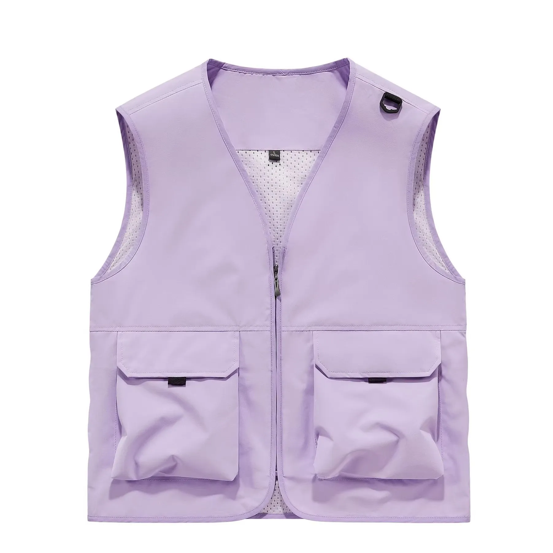 

New Summer Men Mesh Outdoor Advertising Vests Coats Sleeveless Jackets Men Thin Breathable Quick-drying Waistcoats Size 6XL